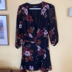 Dynamite Floral Wrap Dress